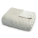 Throw Blanket | Printed Fleece - Classic Herringbone Pattern
