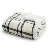 Throw Blanket | Fleece & Sherpa - Classic Tattersall Plaid
