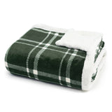Throw Blanket | Fleece & Sherpa - Classic Tattersall Plaid