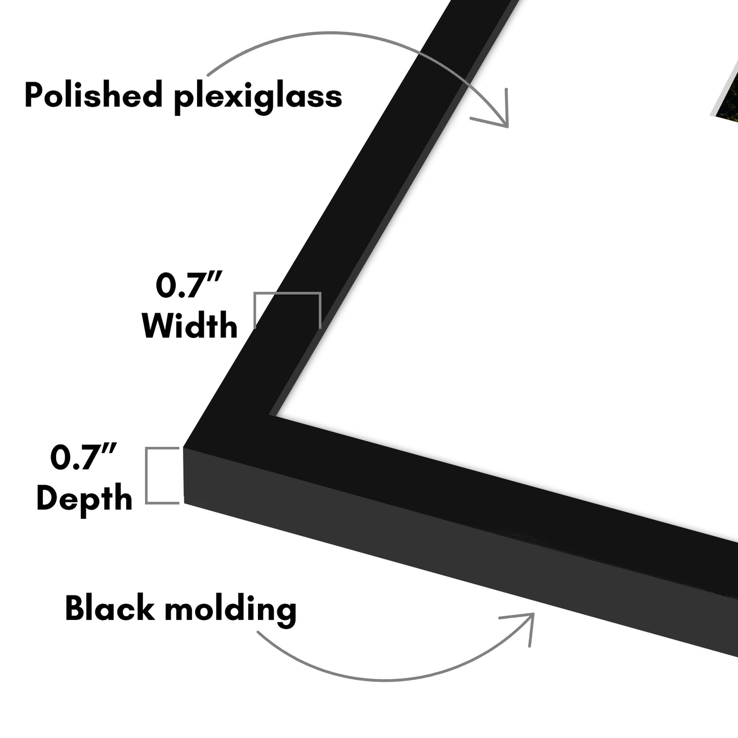 Black Gallery Wall Frames Set of 3, Wide Mat - Americanflat