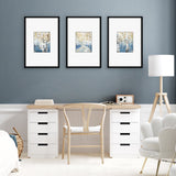 Black | Gallery Wall Frames Set of 3 | Matching Size | Wide Mat – Americanflat