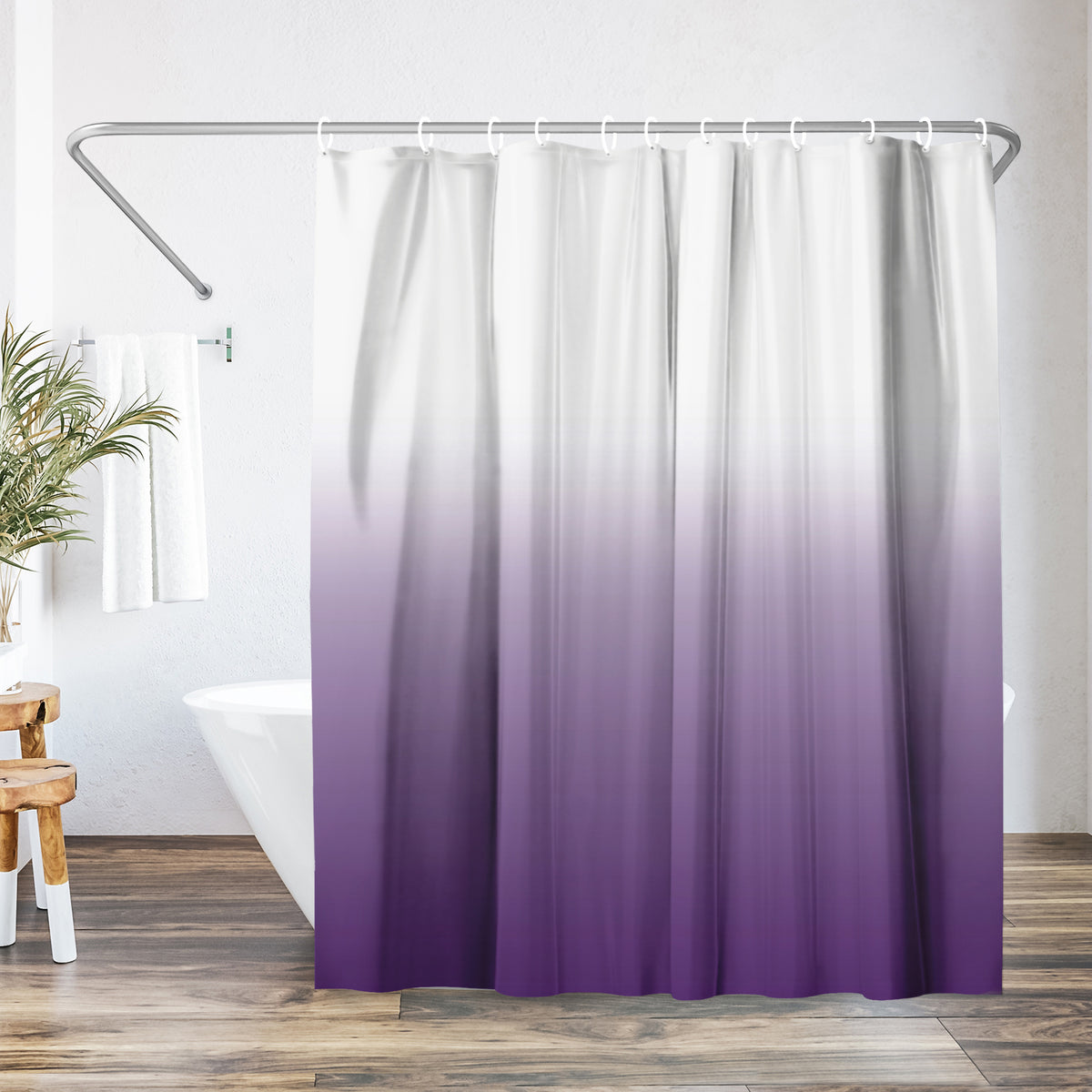 Shower Curtain | Water Resistant | Polyester Fabric | Machine Washable Decor
