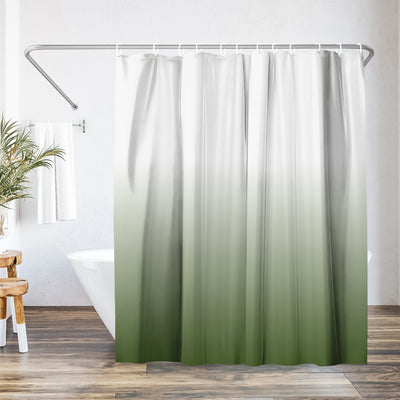 Shower Curtain | Water Resistant | Polyester Fabric | Machine Washable Decor — 71x74 / Sage Green