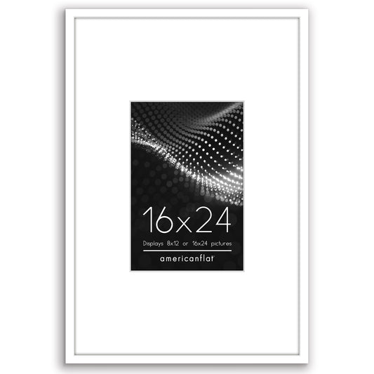 Poster Frame | Modern Wall Art Display | Shatter-Resistant Glass | Included Mat