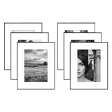 6-Pack thin black matted frames