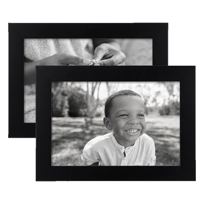 Signature Unmatted Picture Frame — Black / 4x6 / 2 Pack