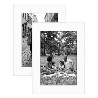 Signature Unmatted Picture Frame — White / 4x6 / 2 Pack
