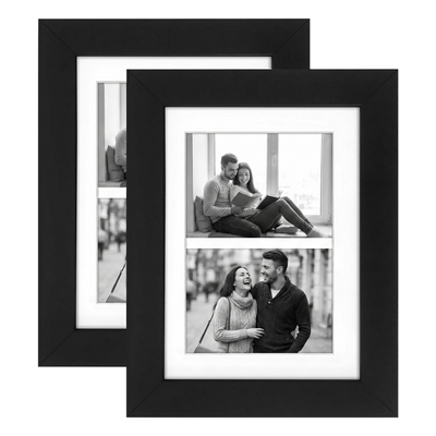 Signature Matted Picture Frame — 5x7 / Black / 2-Pack