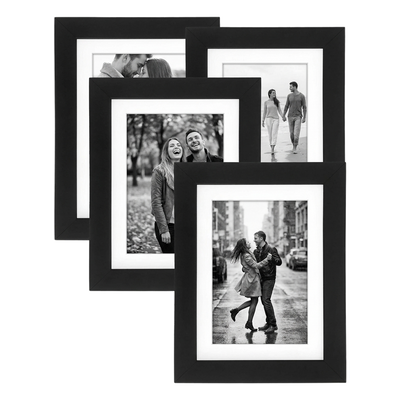 Signature Matted Picture Frame — 5x7 / Black / 4-Pack