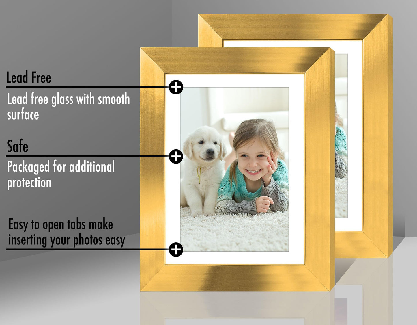 Picture Frame | Signature Collection | Classic Molding | Includes Mat | Multi Pack