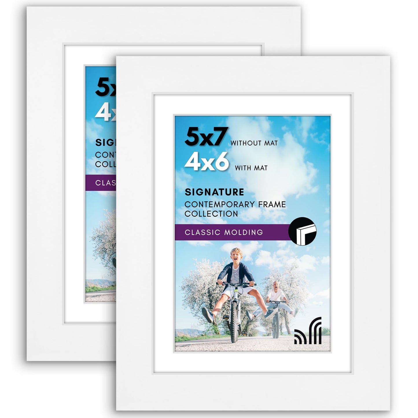 Picture Frame | Signature Collection | Classic Molding | Includes Mat | Multi Pack