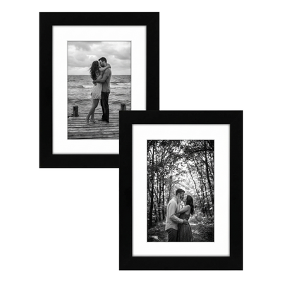 Signature Matted Picture Frame — 6x8 / Black / 2-Pack
