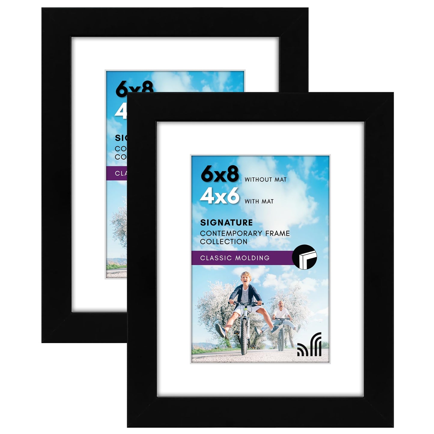 Picture Frame | Signature Collection | Classic Molding | Includes Mat | Multi Pack
