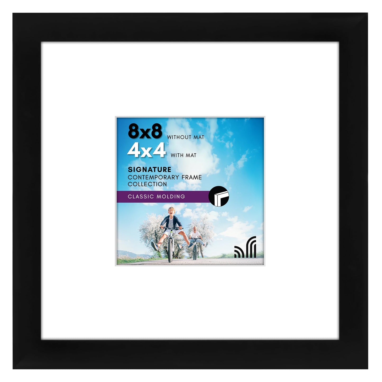 Americanflat Picture Frame | Includes Mat | Classic Molding | Signature Collection