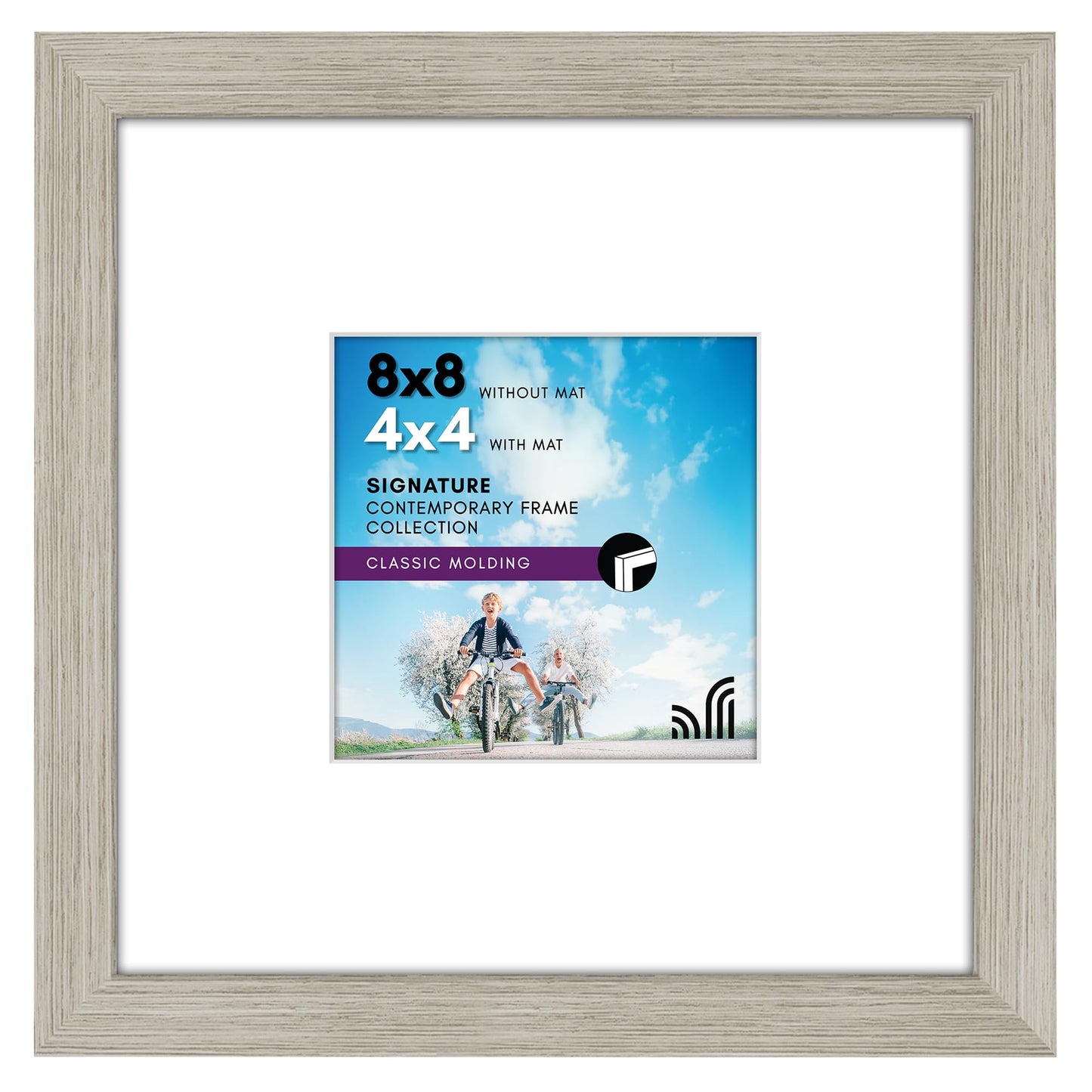 Americanflat Picture Frame | Includes Mat | Classic Molding | Signature Collection