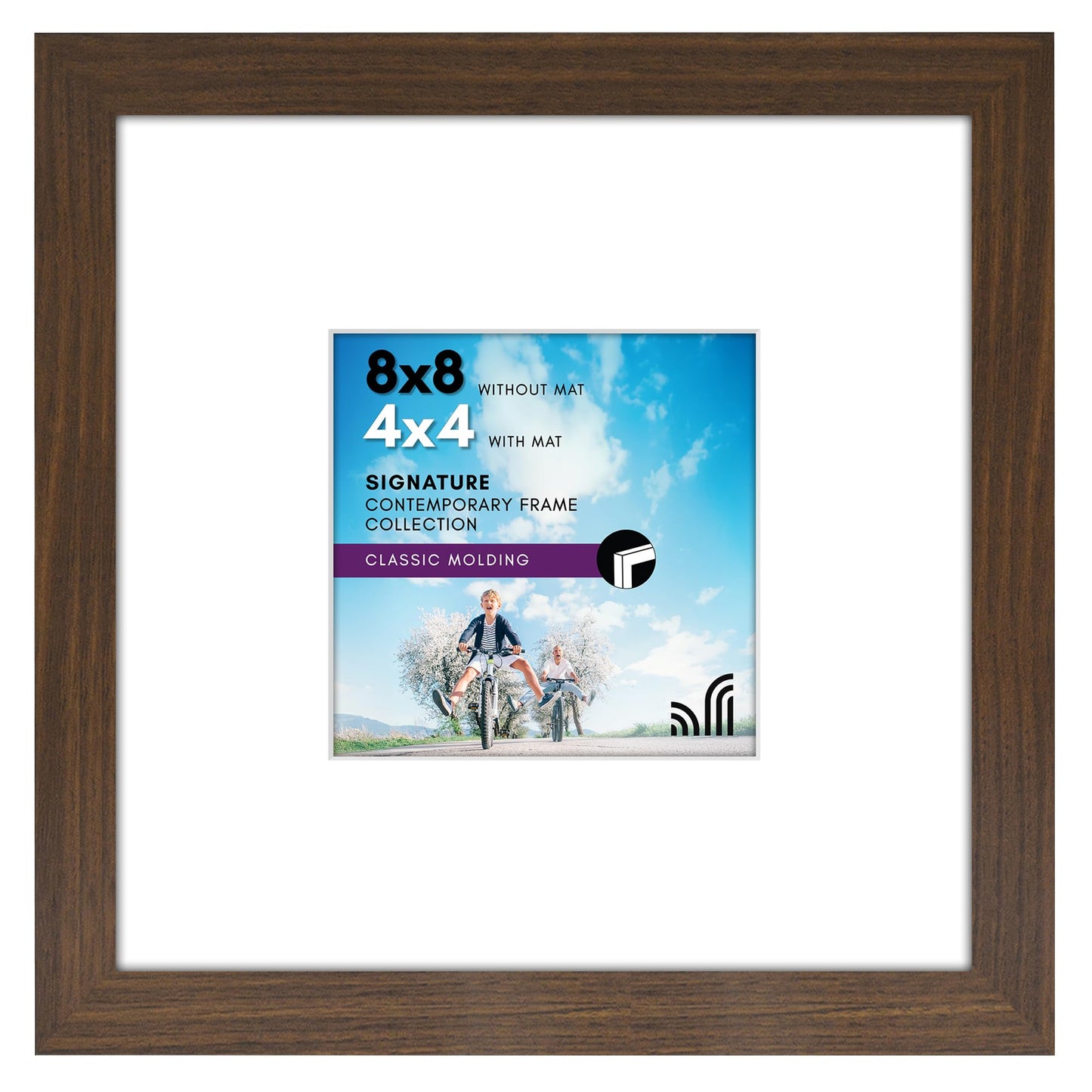 Americanflat Picture Frame | Includes Mat | Classic Molding | Signature Collection