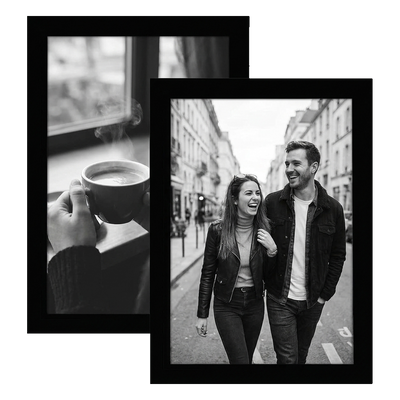 Signature Unmatted Picture Frame — Black / 8x12 / 2 Pack