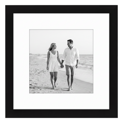 Signature Matted Picture Frame — 9x9 / Black / 1-Pack