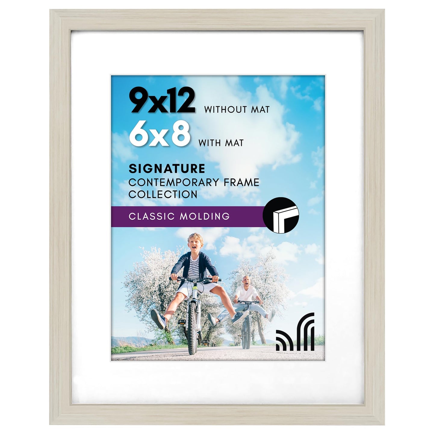 Americanflat Picture Frame | Includes Mat | Classic Molding | Signature Collection
