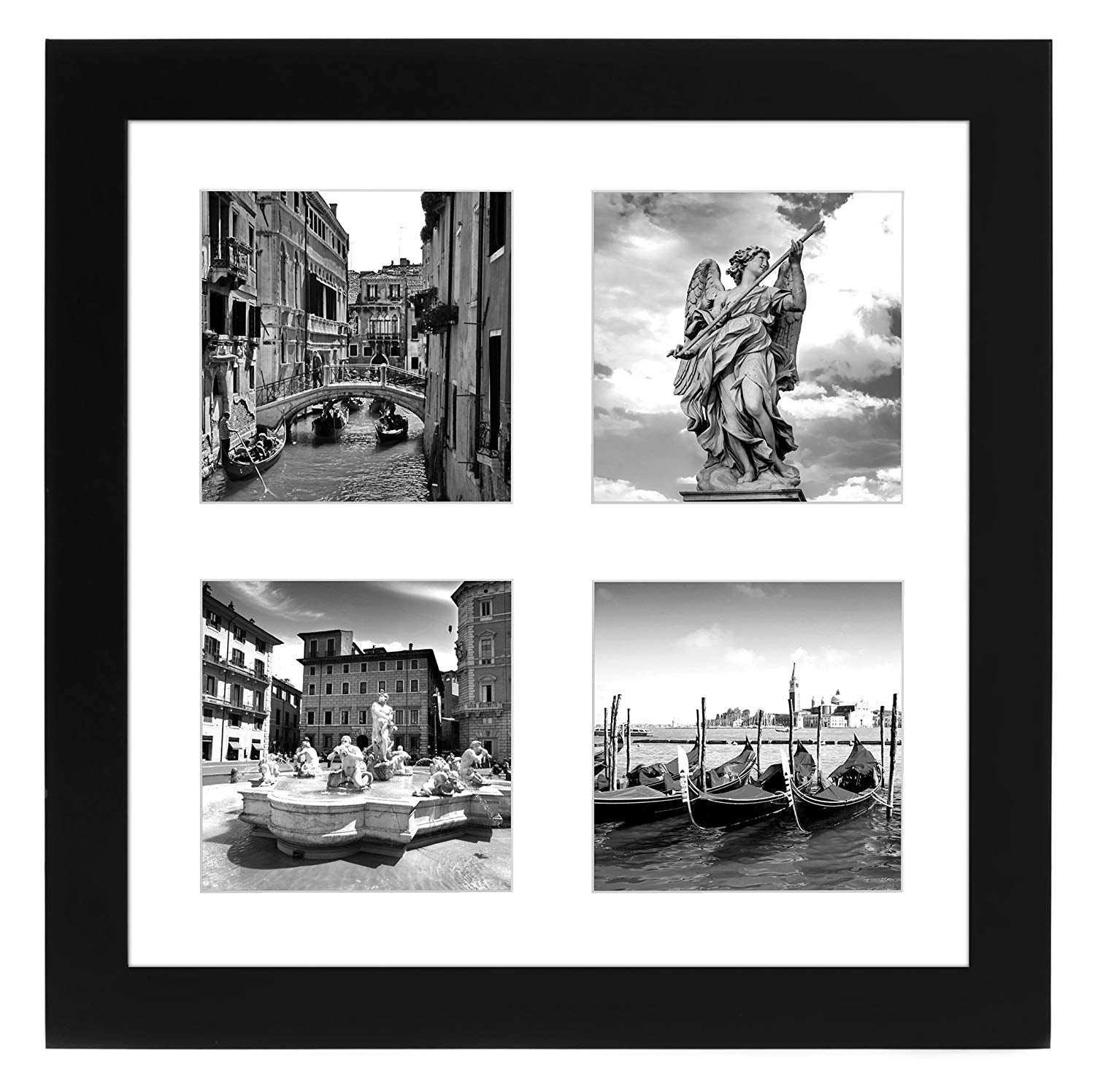 Americanflat Double Picture Frame | MW1010BK444 | Shatter-Resistant Glass