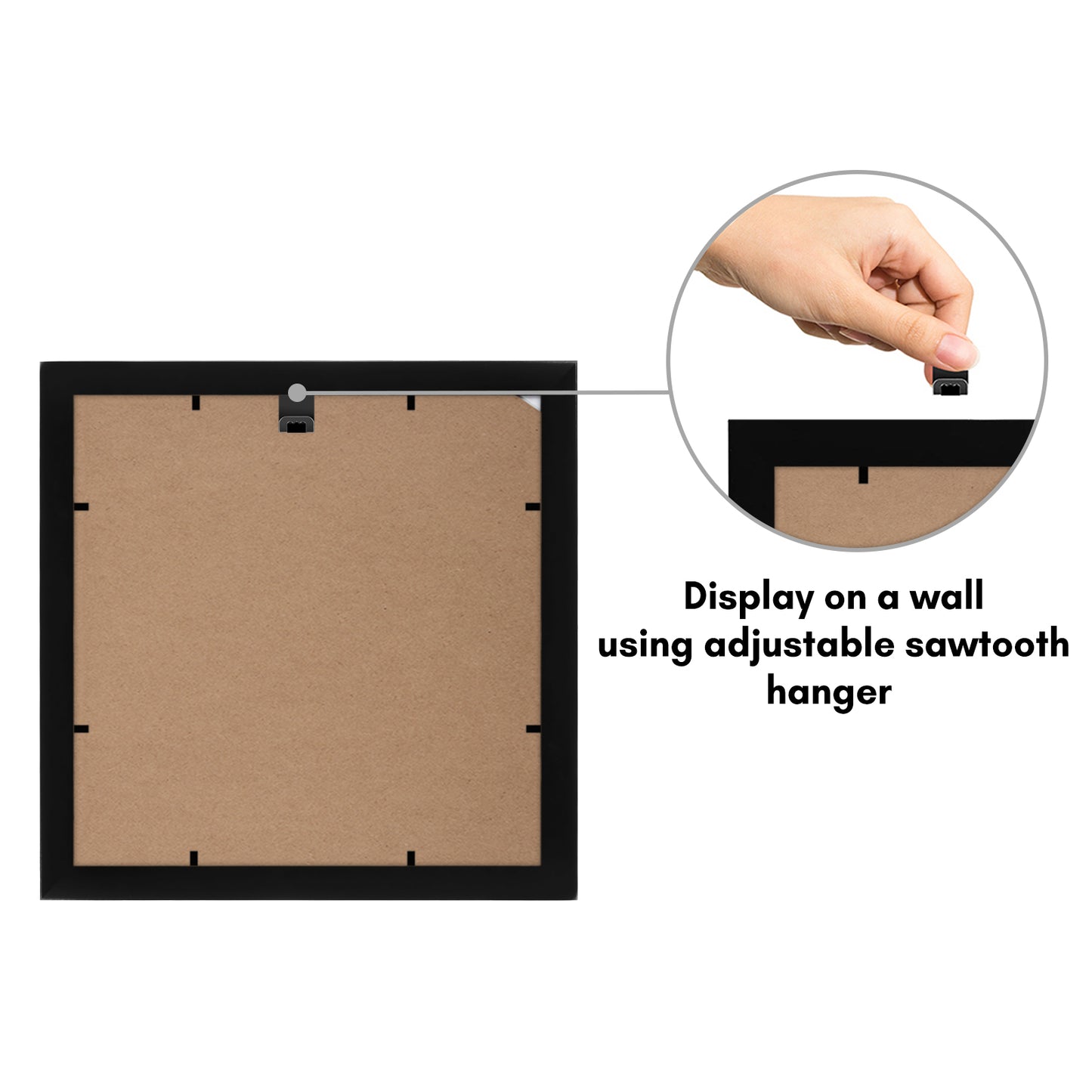 Americanflat Double Picture Frame | MW1010BK444 | Shatter-Resistant Glass