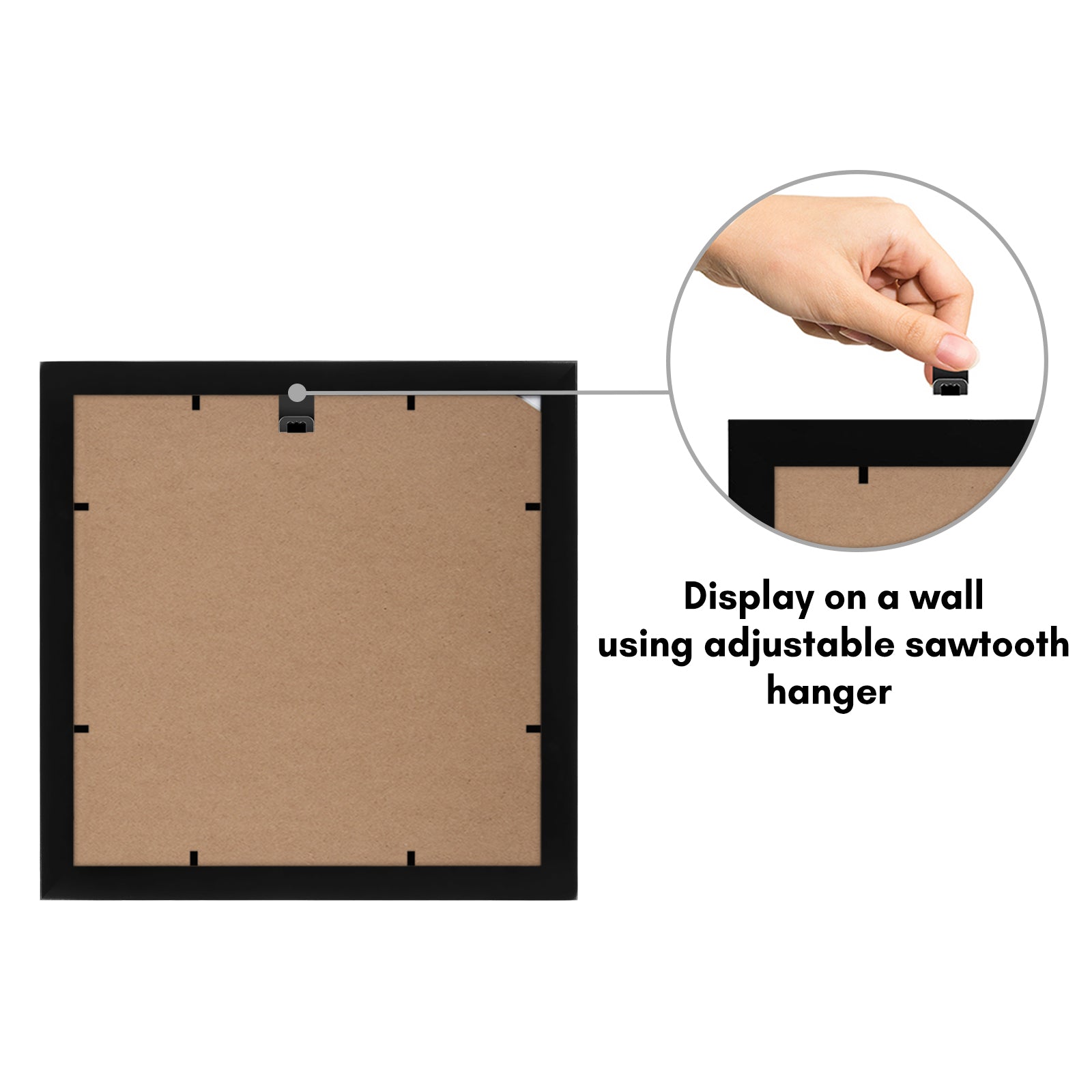 Americanflat Double Picture Frame | MW1010BK444 | Shatter-Resistant Glass