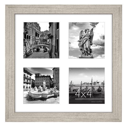 Americanflat Double Picture Frame | MW1010DWOOD444 | Shatter-Resistant Glass