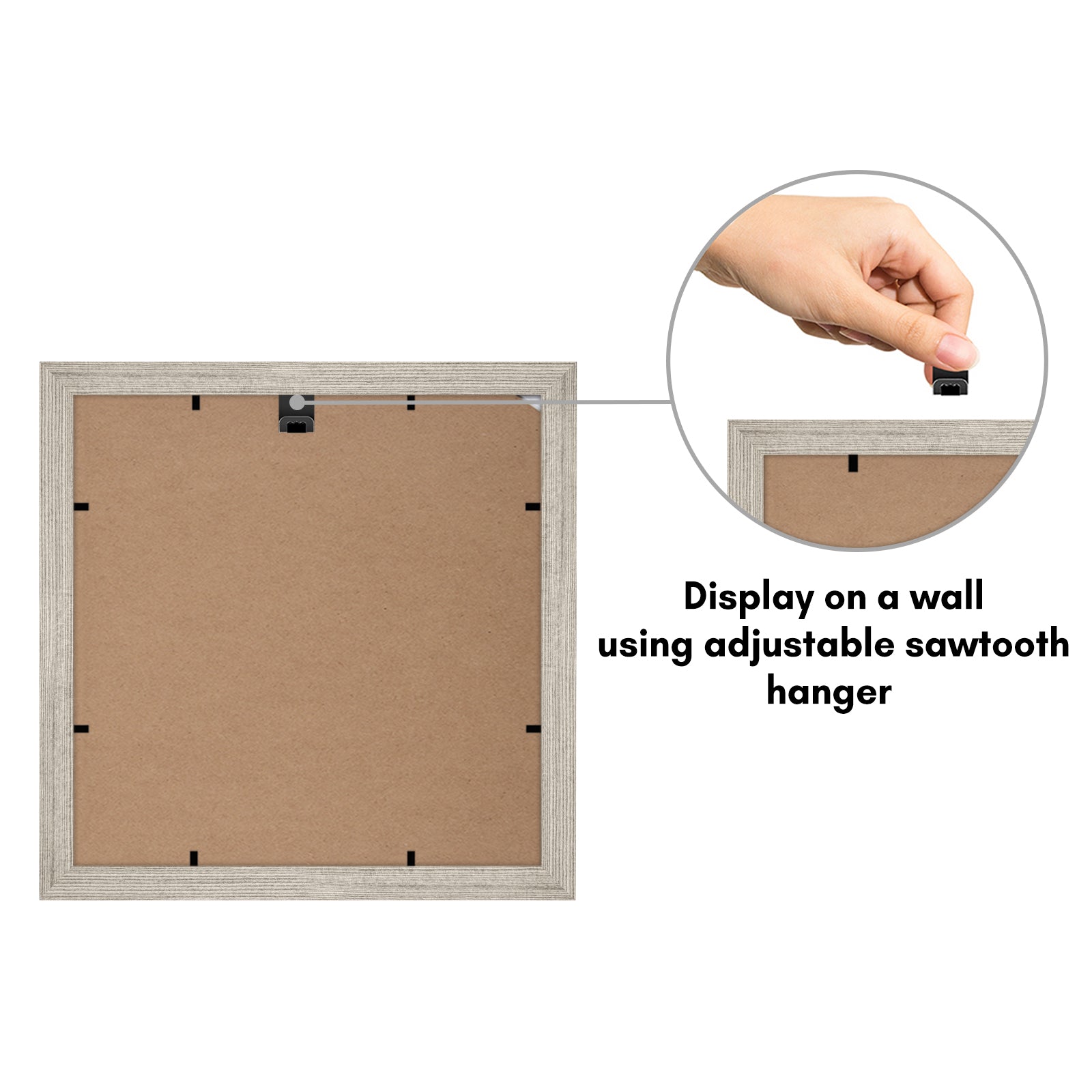 Americanflat Double Picture Frame | MW1010DWOOD444 | Shatter-Resistant Glass