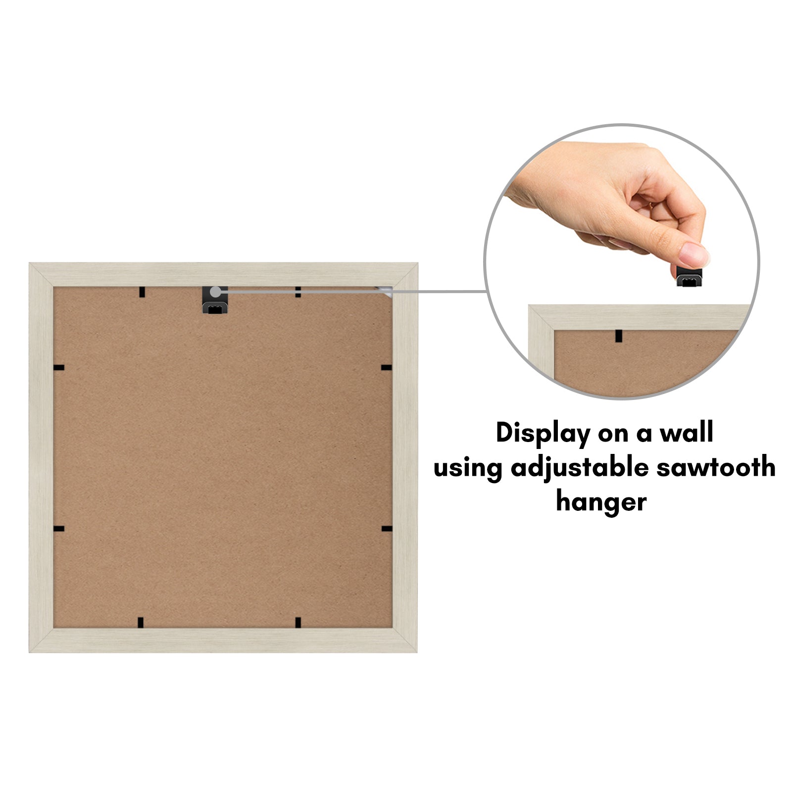 Americanflat Double Picture Frame | MW1010LWOOD444 | Shatter-Resistant Glass
