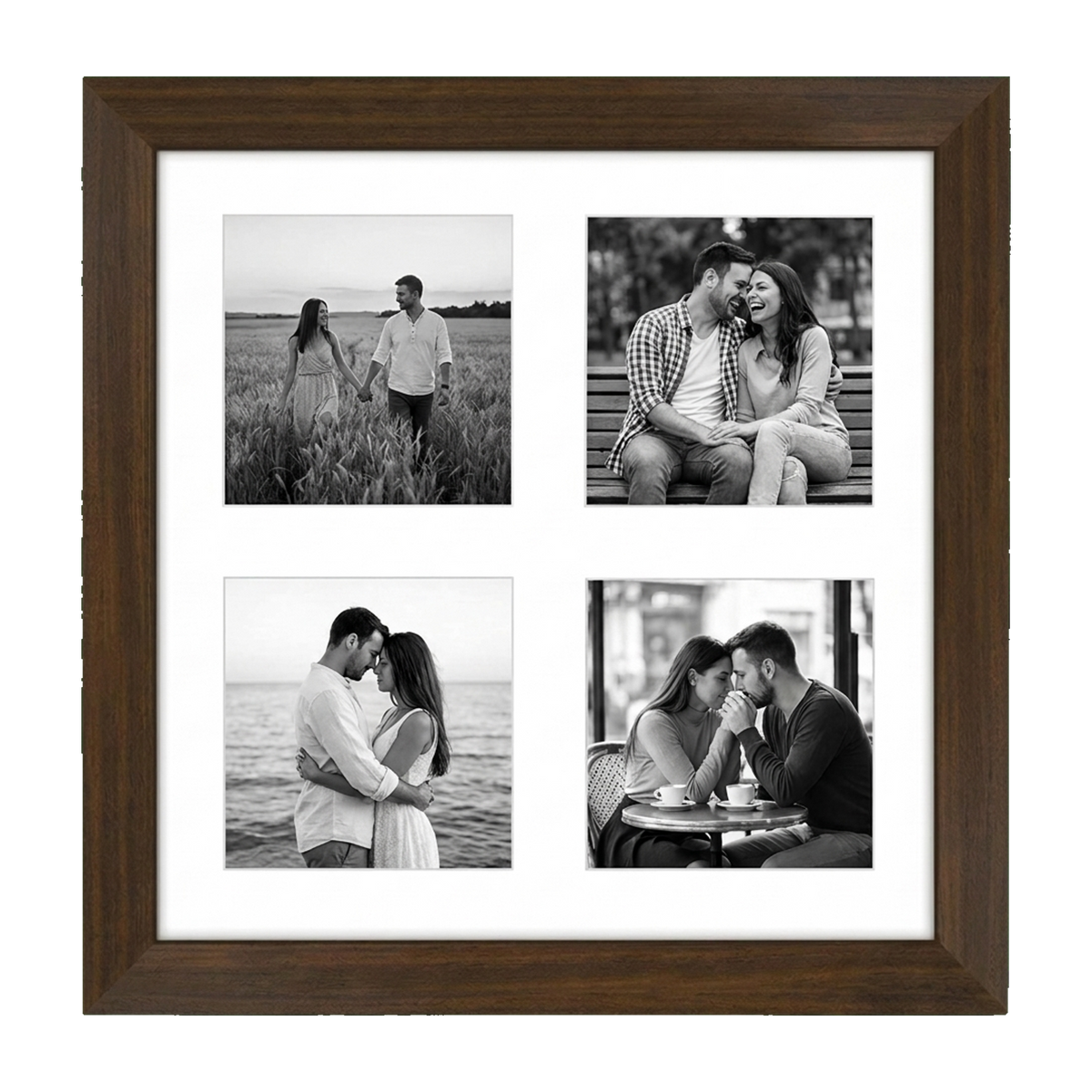 Signature Matted Engineered Wood Collage Frame