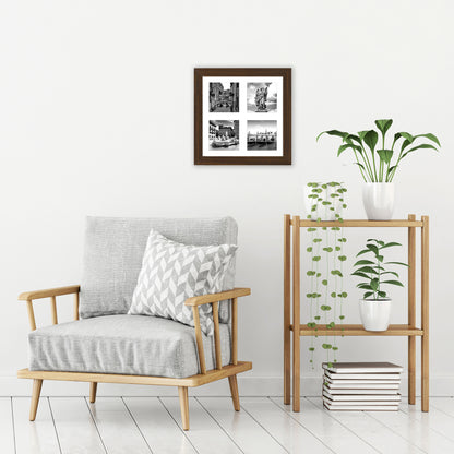 Americanflat Double Picture Frame | MW1010WALNUT444 | Shatter-Resistant Glass
