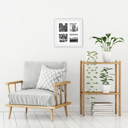 Americanflat Double Picture Frame | MW1010WHT444 | Shatter-Resistant Glass
