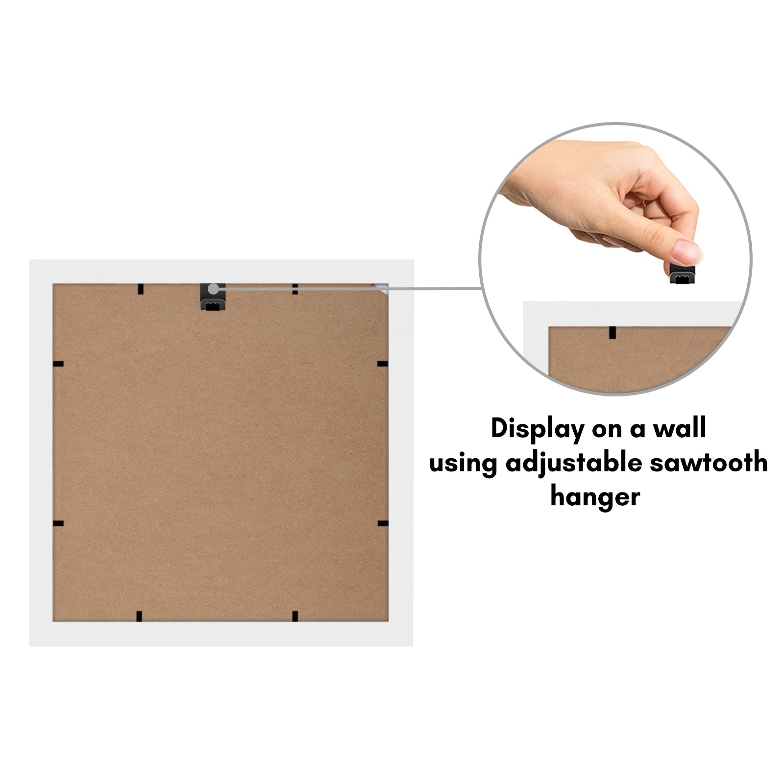 Americanflat Double Picture Frame | MW1010WHT444 | Shatter-Resistant Glass