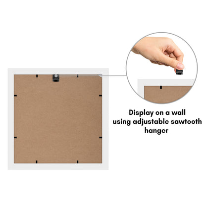 Americanflat Double Picture Frame | MW1010WHT444 | Shatter-Resistant Glass
