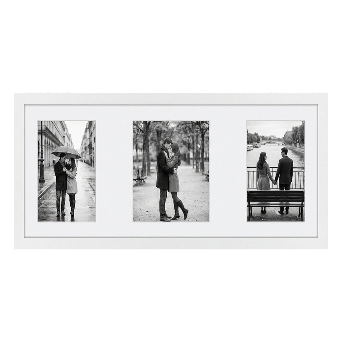 Signature Matted Engineered Wood Collage Frame