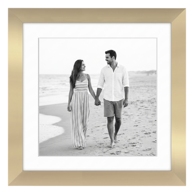 Signature Matted Picture Frame — 11x11 / Gold / 1-Pack