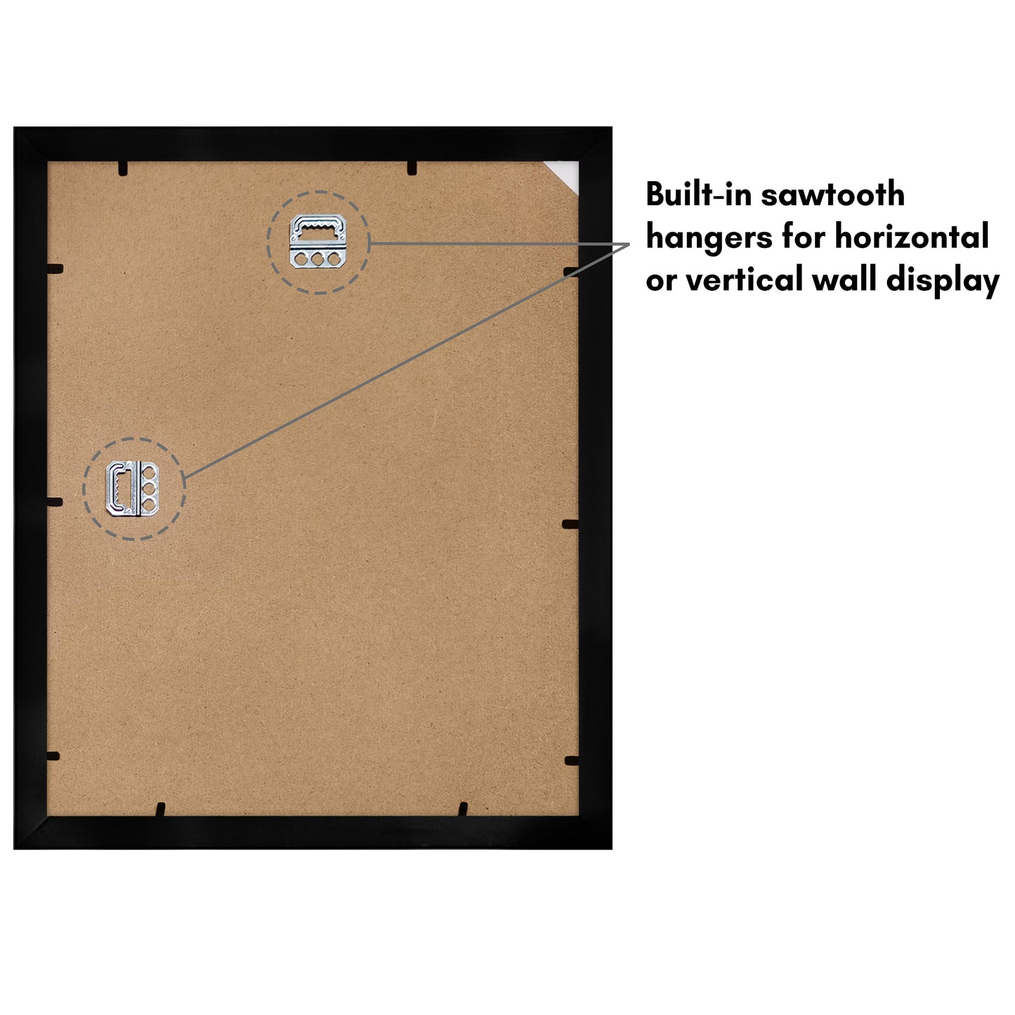 Black Picture Frame | Classic Molding | With Black Mat | Shatter-Resistant – Americanflat