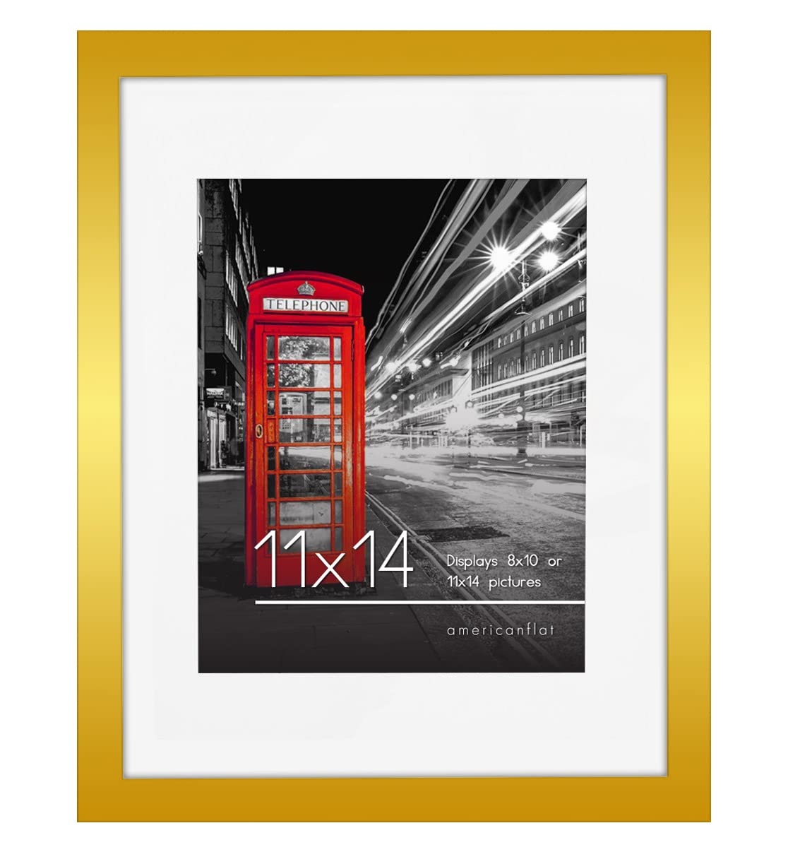 Americanflat Picture Frame | Includes Mat | Classic Molding | Signature Collection
