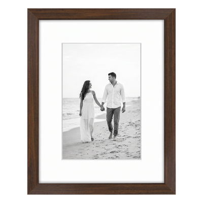 Signature Matted Picture Frame — 11x14 with 5x7 mat / Walnut / 1-Pack