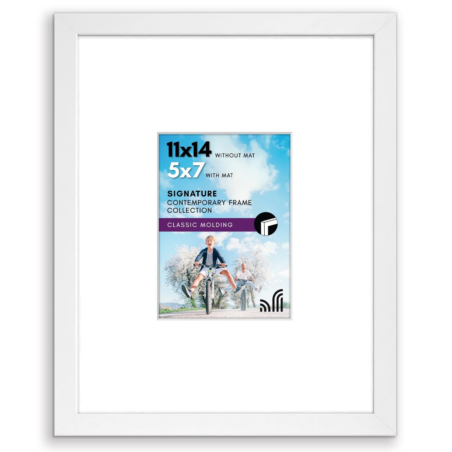 Picture Frame | Americanflat | Engineered Wood | Shatter-Resistant Glass | Wall