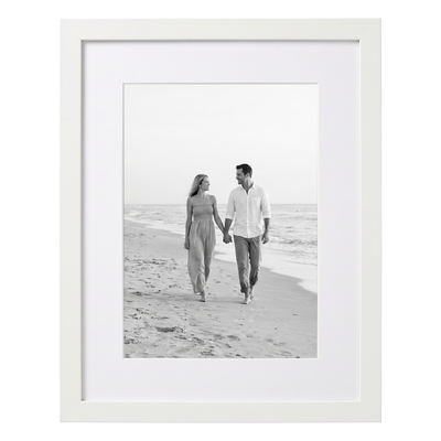 Signature Matted Picture Frame — 11x14 with 5x7 mat / White / 1-Pack