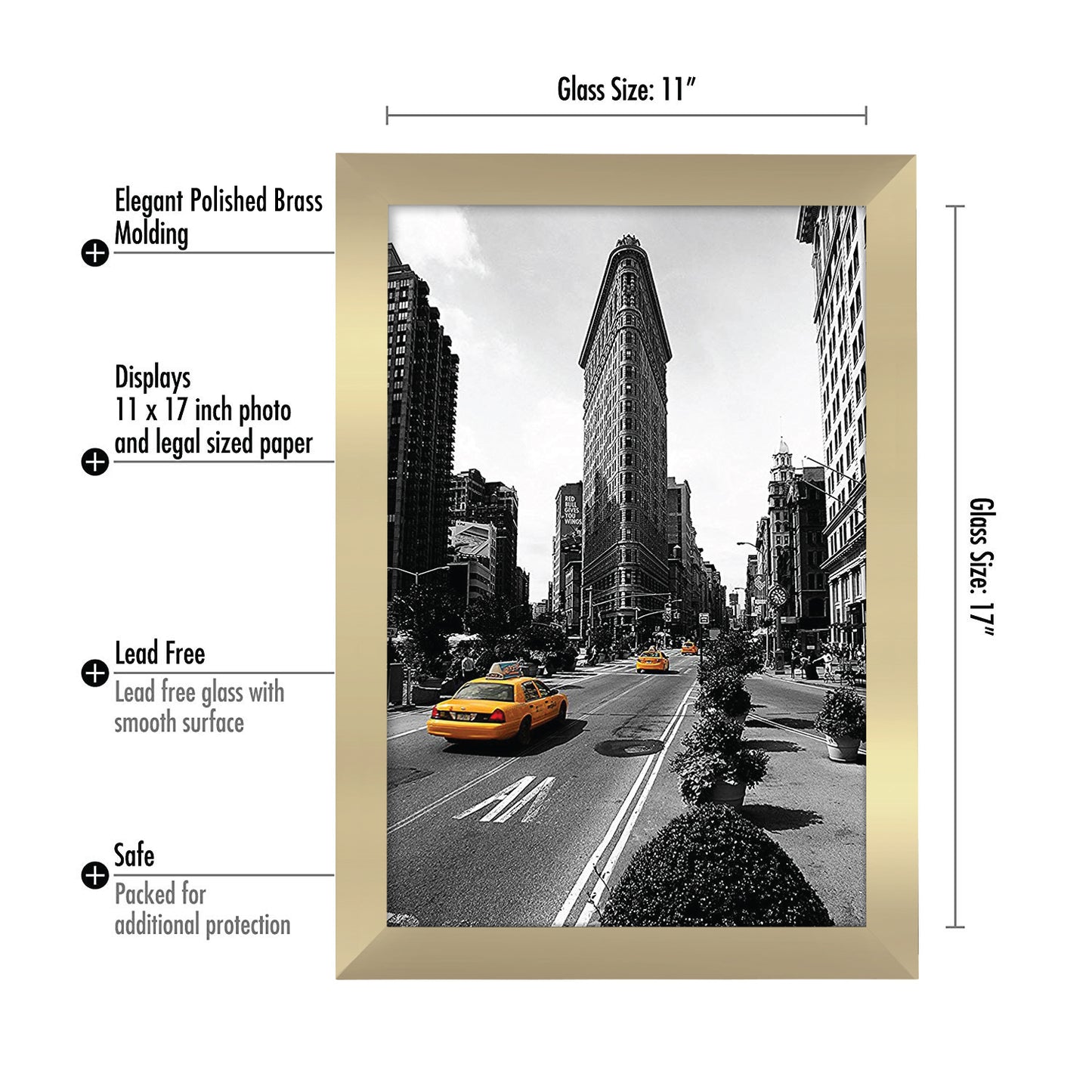 Metallic Picture Frame | Polished Finishes | Glass Front – Americanflat