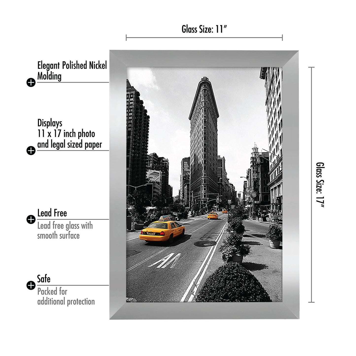 Metallic Picture Frame | Polished Finishes | Glass Front – Americanflat