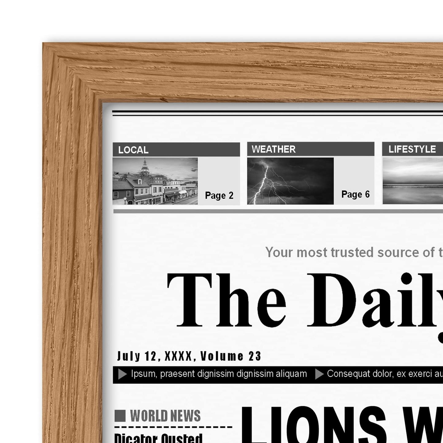 Signature 11x22 Picture Frame