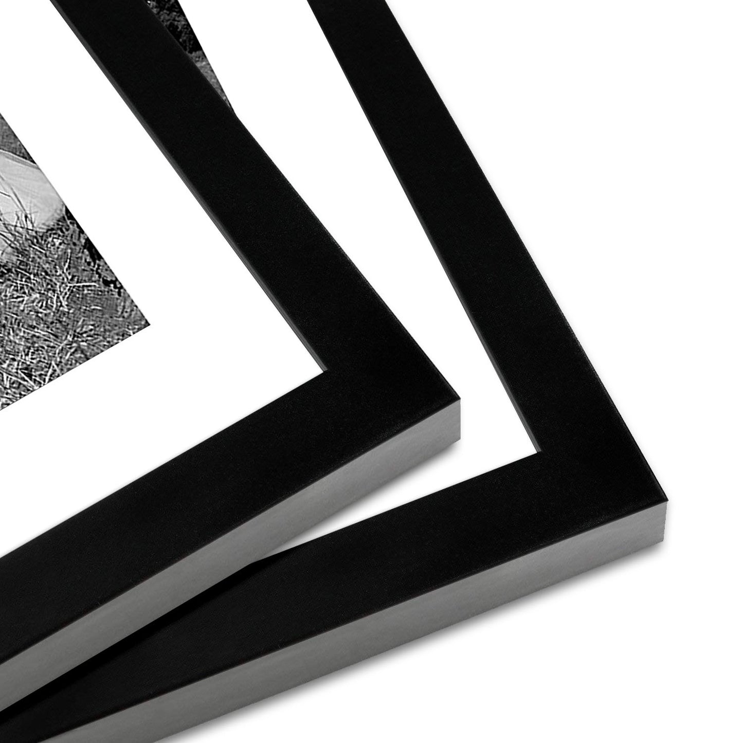 Americanflat Picture Frames | Set of 2 | With Mat | Shatter-Resistant Glass