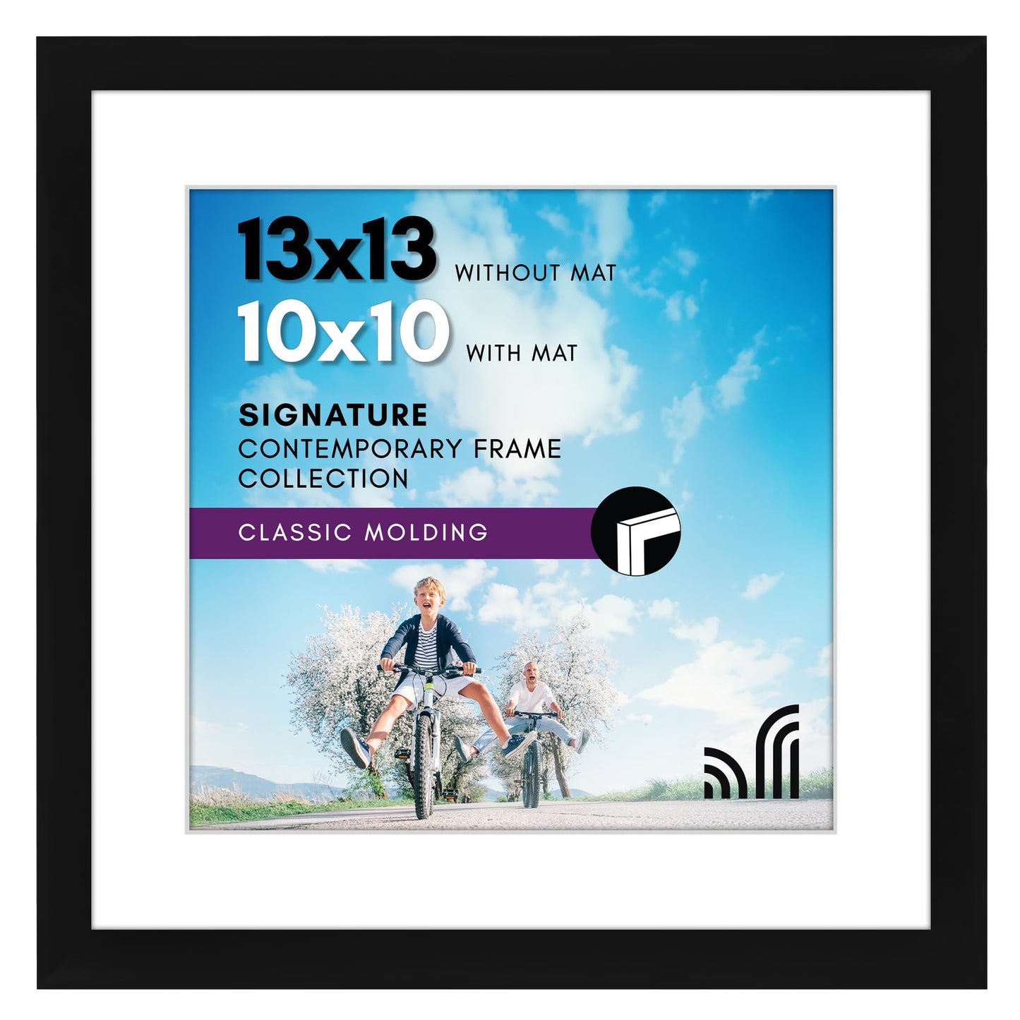 Americanflat Picture Frame | Includes Mat | Classic Molding | Signature Collection