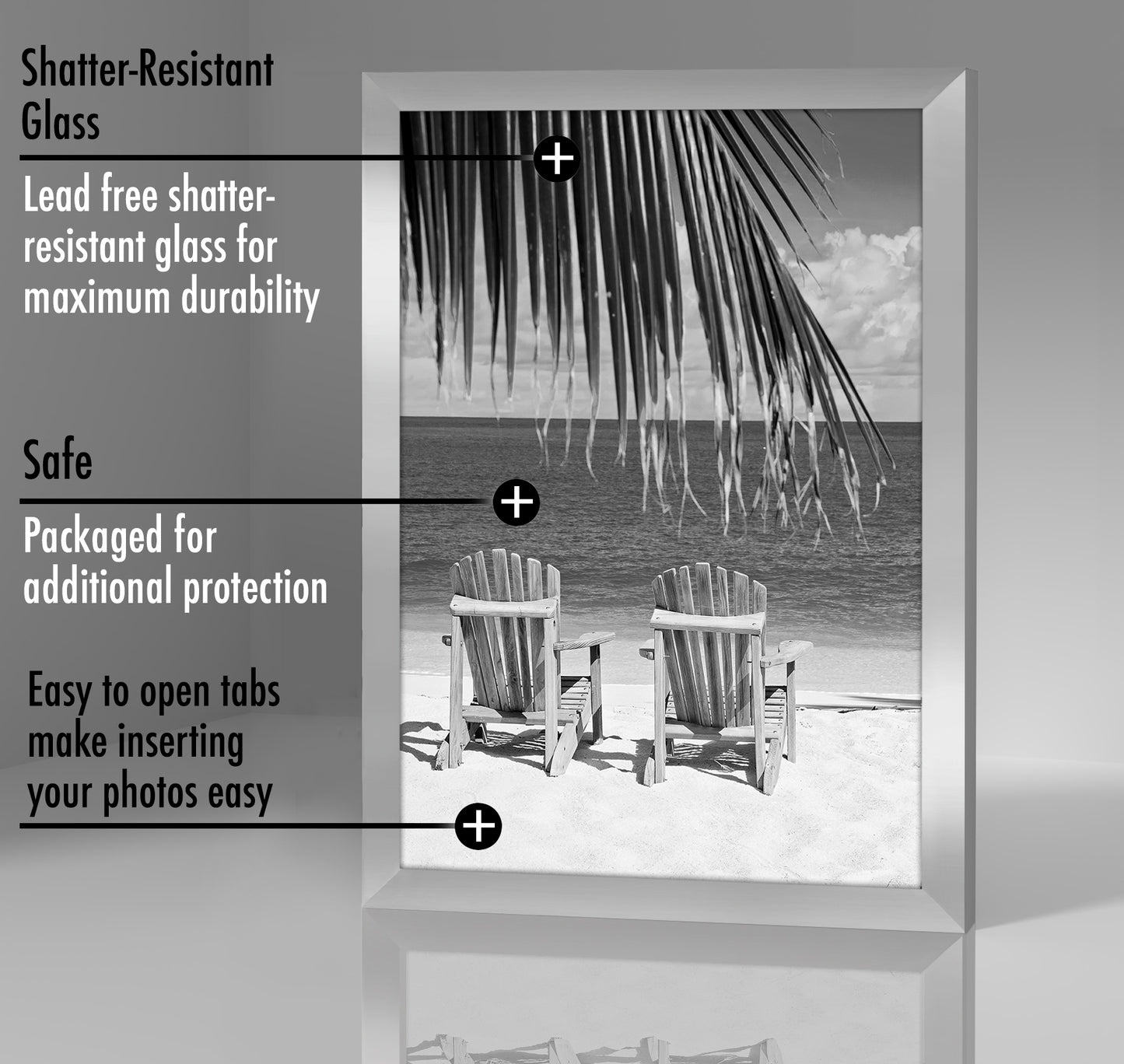 Metallic Picture Frame | Polished Finishes | Glass Front – Americanflat