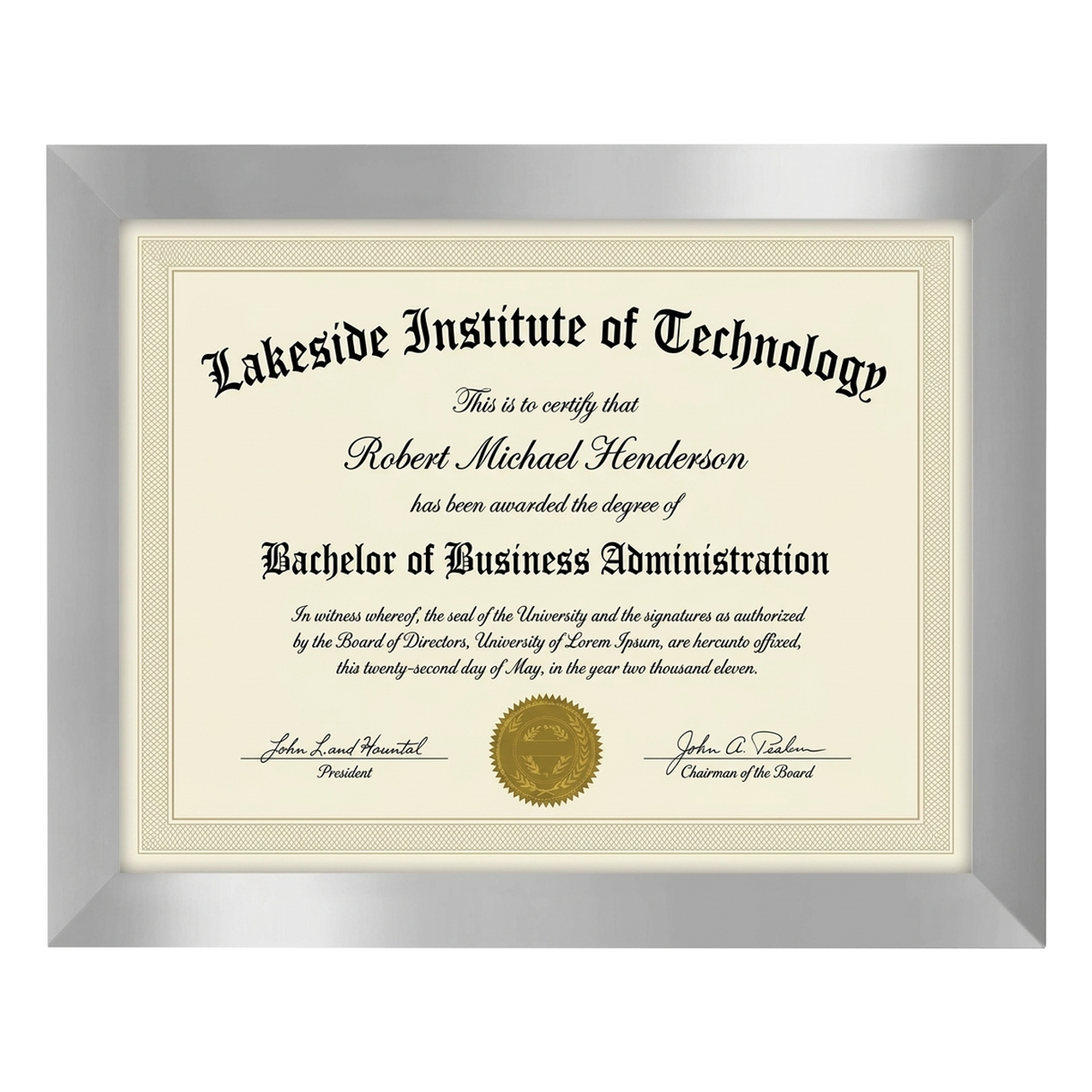 Signature Unmatted Picture Frame
