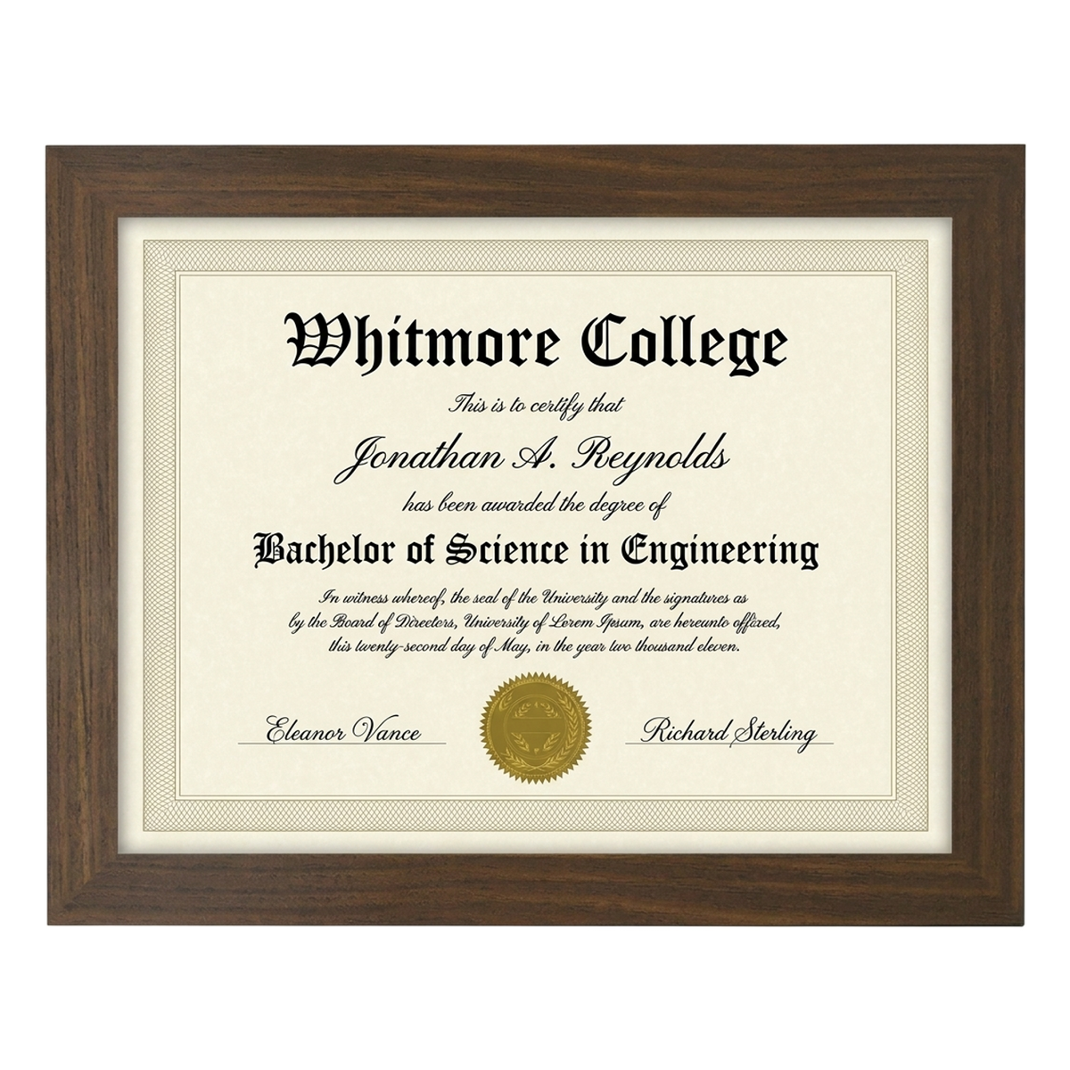 Signature Unmatted Picture Frame