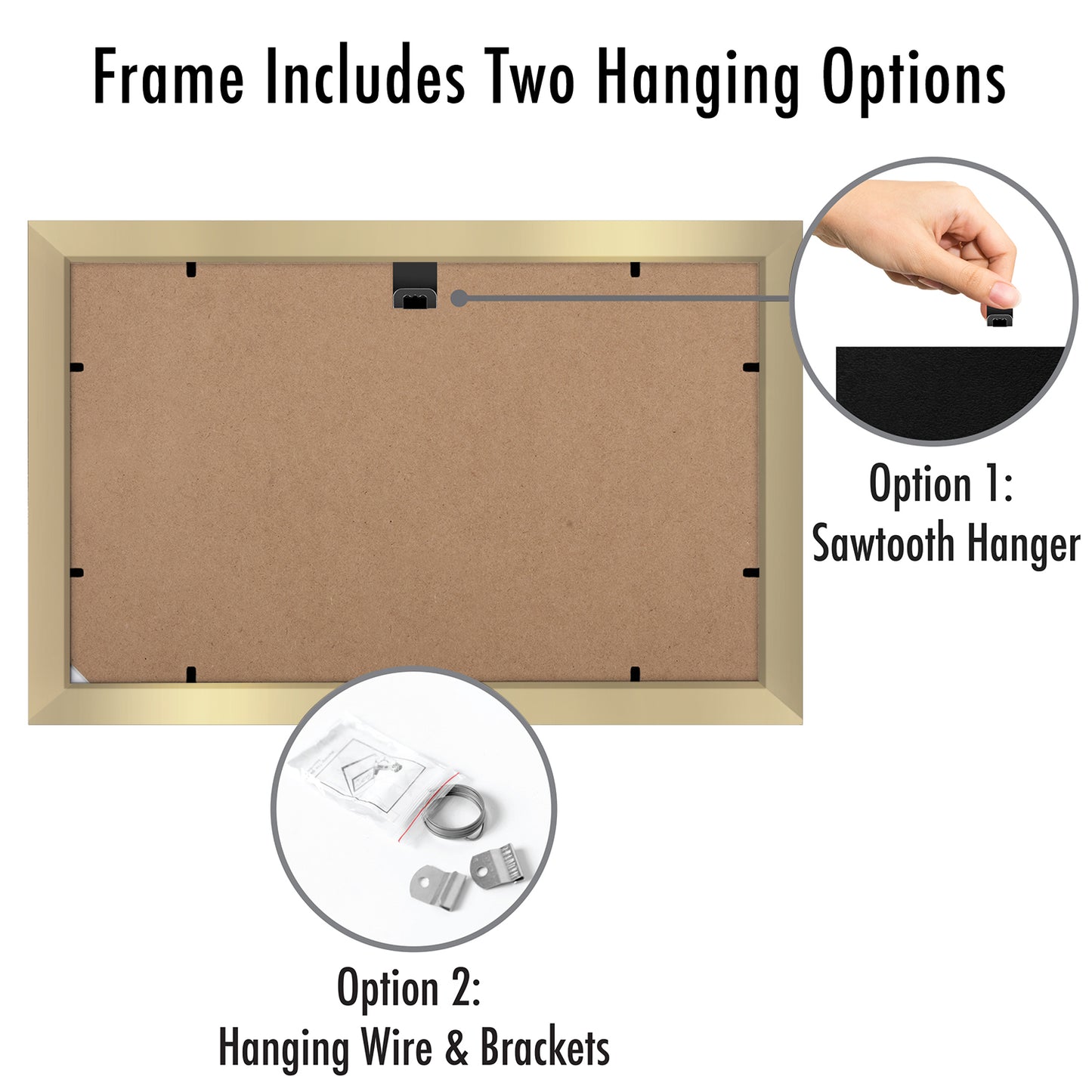 Metallic Picture Frame | Polished Finishes | Glass Front – Americanflat